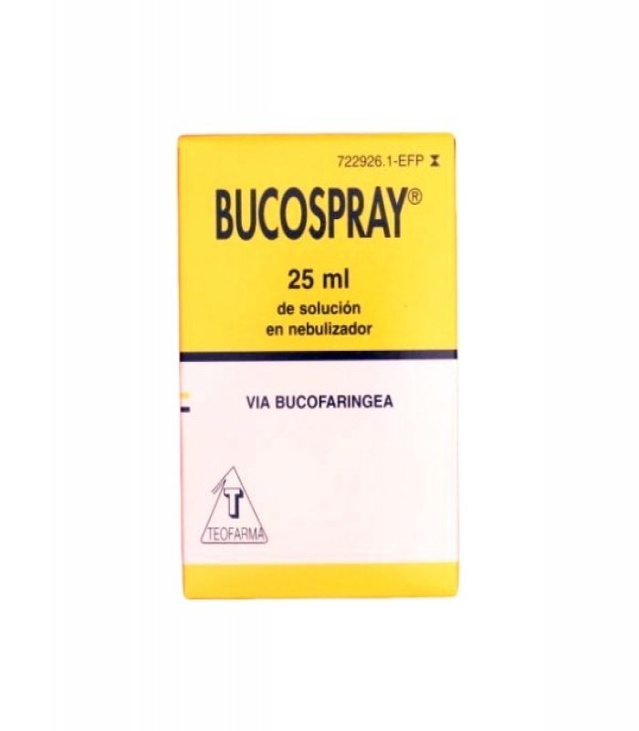 BUCOSPRAY 15 mg/ml + 0,5 mg/ml  SOLUCION PARA PULVERIZACION BUCAL , 1 frasco de 25 ml