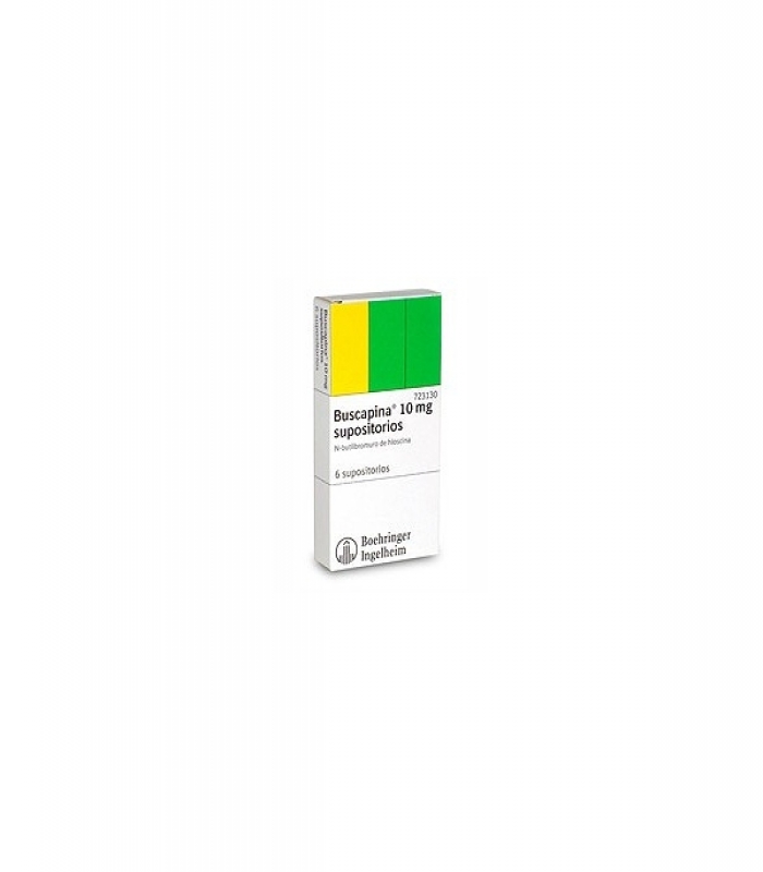 BUSCAPINA 10 mg SUPOSITORIOS ,  6 supositorios