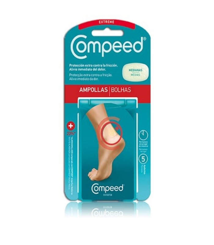 COMPEED EXTREM AMPOLLAS MEDIANAS HIDROCOLOIDE 5 UDS