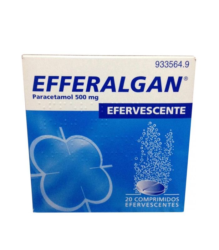 EFFERALGAN 500 mg COMPRIMIDOS EFERVESCENTE , 20 comprimidos