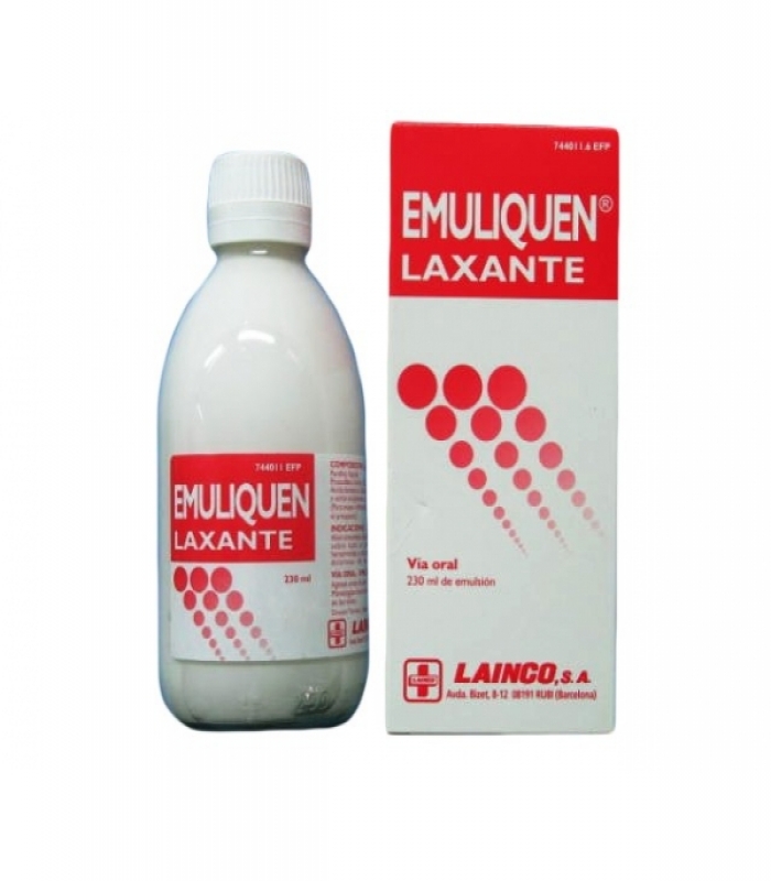 EMULIQUEN LAXANTE 478,26 mg/ml + 0,3 mg/ml EMULSION ORAL , 1 frasco de 230 ml
