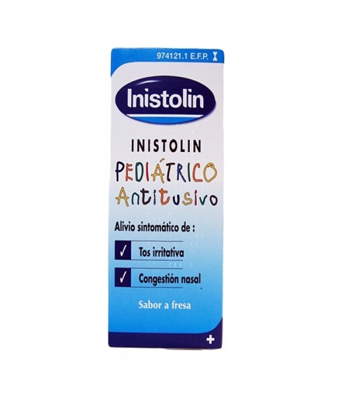 INISTOLIN PEDIATRICO TOS Y CONGESTION 2 MG/ML + 6 MG/ML JARABE , 1 frasco de 120 ml