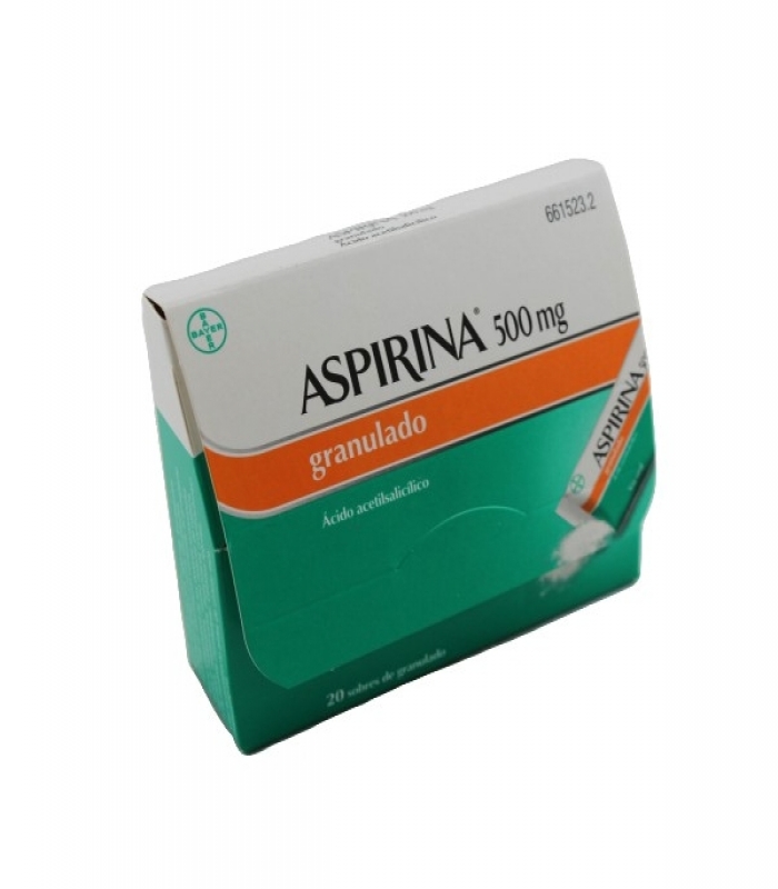 ASPIRINA 500 mg GRANULADO , 20 sobres
