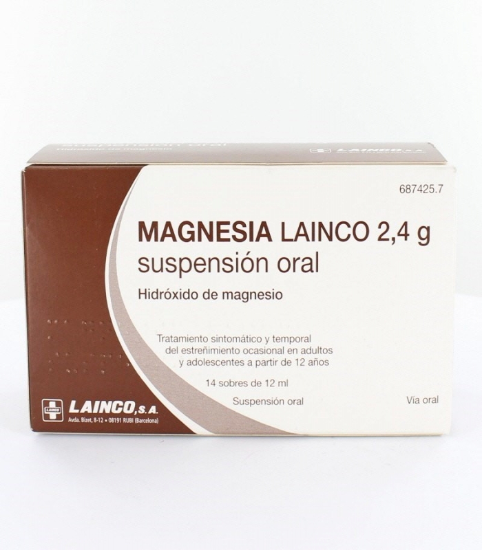 MAGNESIA LAINCO 2,4 g SUSPENSION ORAL, 14 sobres de 12 ml