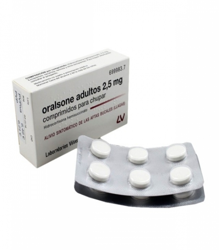 ORALSONE  ADULTOS 2,5 mg COMPRIMIDOS PARA CHUPAR, 12 comprimidos