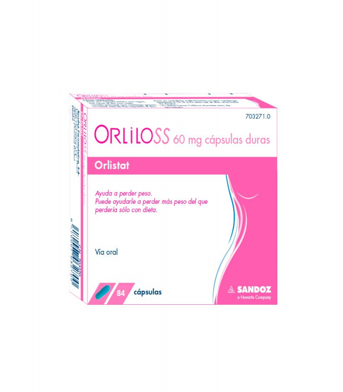 ORLILOSS 60 MG CAPSULAS DURAS, 84 cápsulas (PVC-PVDC/AL)
