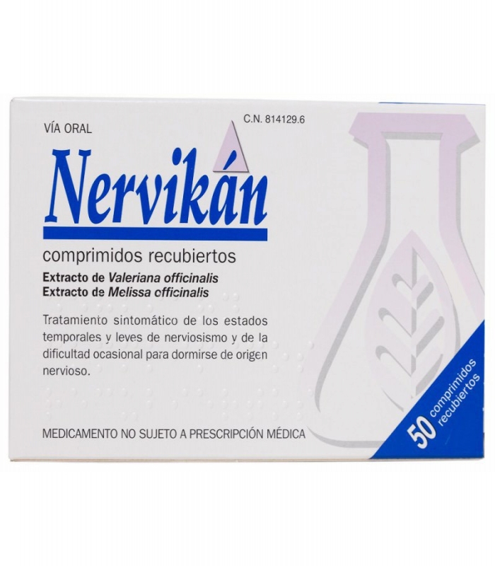 NERVIKAN COMPRIMIDOS RECUBIERTOS, 50 comprimidos
