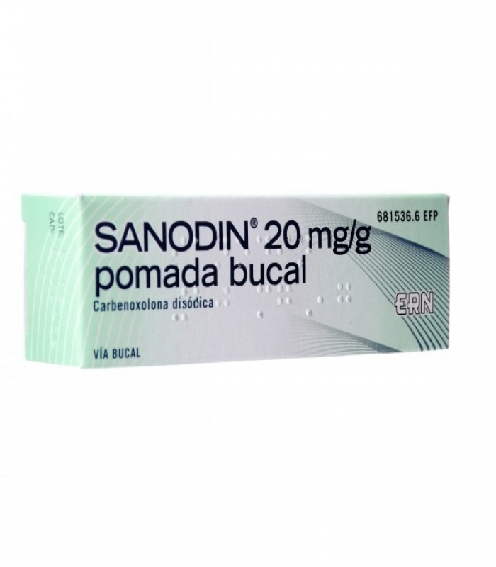 SANODIN 20 mg/g POMADA BUCAL, 1 tubo de 15 g