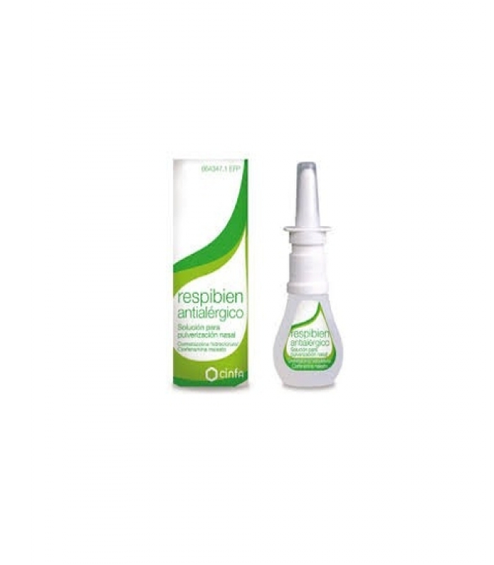RESPIBIEN ANTIALERGICO SOLUCION PARA PULVERIZACION NASAL, 1 envase pulverizador de 15 ml