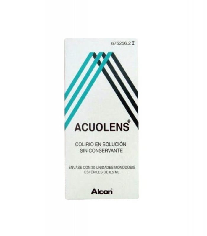 ACUOLENS 3 mg/ml + 5,5 mg/ml COLIRIO EN SOLUCION EN ENVASE UNIDOSIS , 30 envases unidosis de 0,5 ml