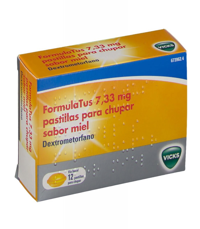 FORMULATUS 7,33 mg PASTILLAS PARA CHUPAR SABOR MIEL, 12 comprimidos