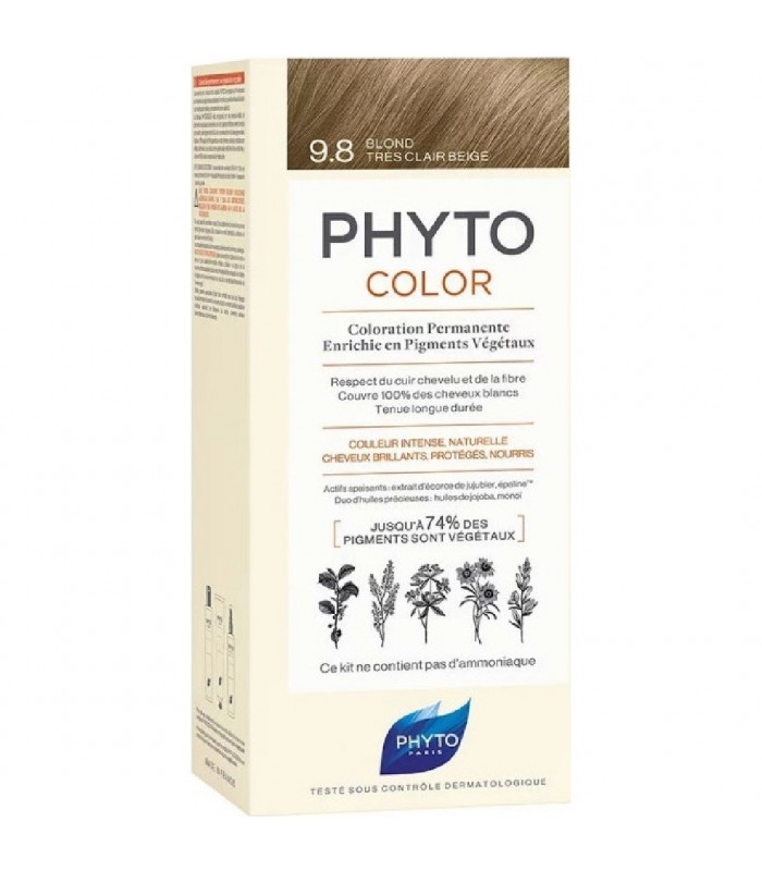 PHYTOCOLOR 9.8 BLOND TRES CLAIR BEIGE