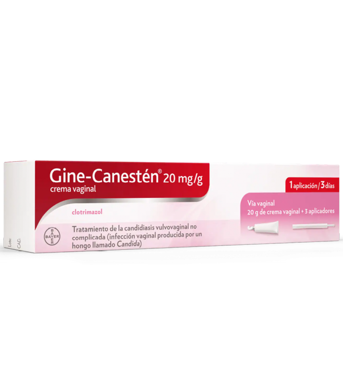 GINE-CANESTEN 20 mg/g CREMA VAGINAL, 1 tubo de 20 g