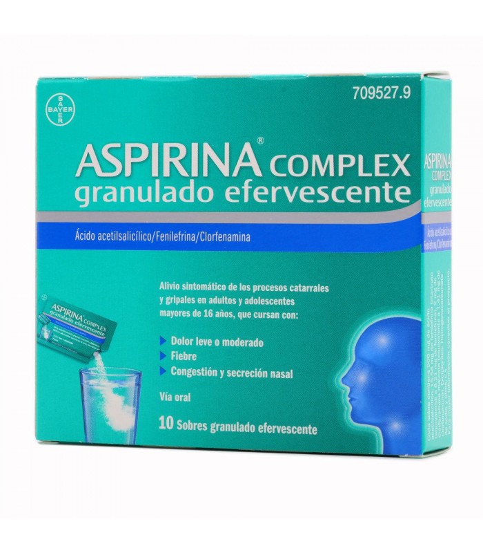 ASPIRINA COMPLEX GRANULADO EFERVESCENTE, 10 sobres