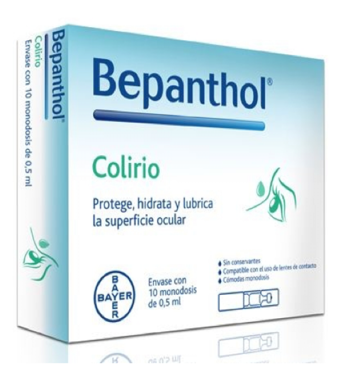 BEPANTHOL COLIRIO 10 MONODOSIS X 0,5ML
